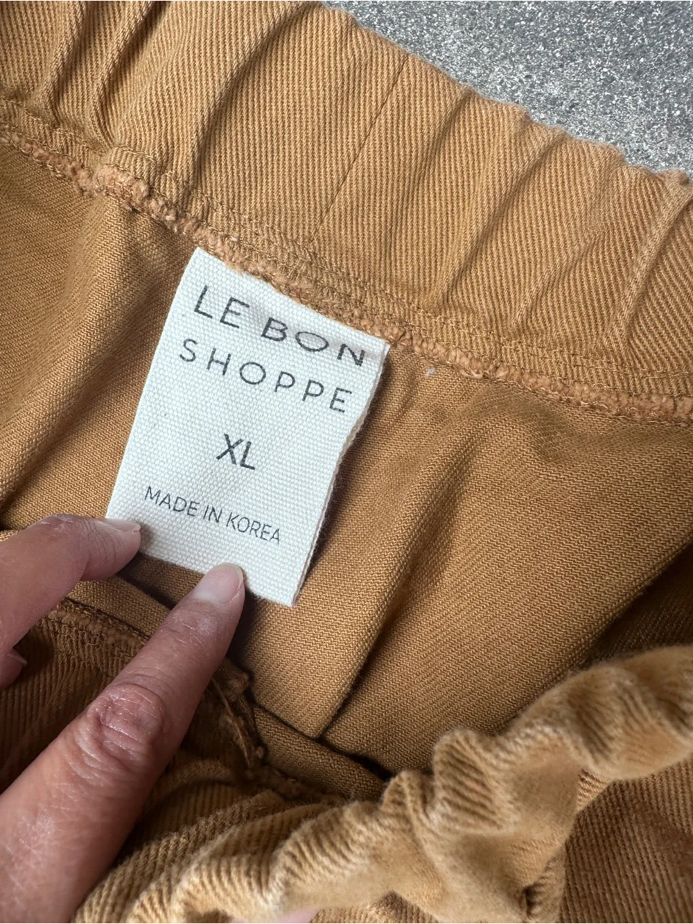 Le Bon Shoppe ARC PANTS - TAUPE -XL - Picture 3 of 5